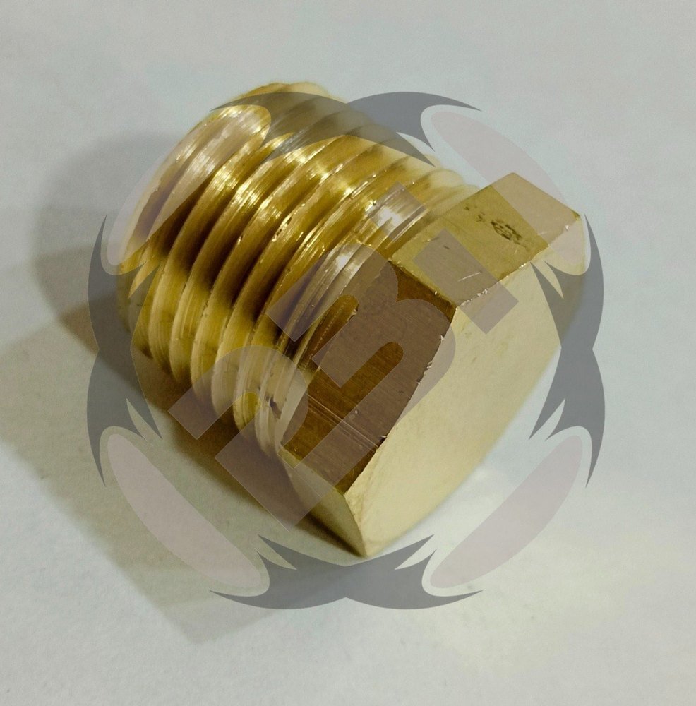 Brass Hexagonal Stop Plug, For Hardware Fitting, Size: 1/2 Inch