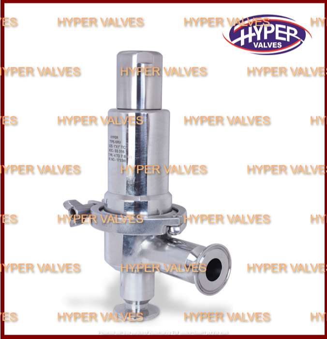 Screwed Angle Sanitary Pressure Relief Valve