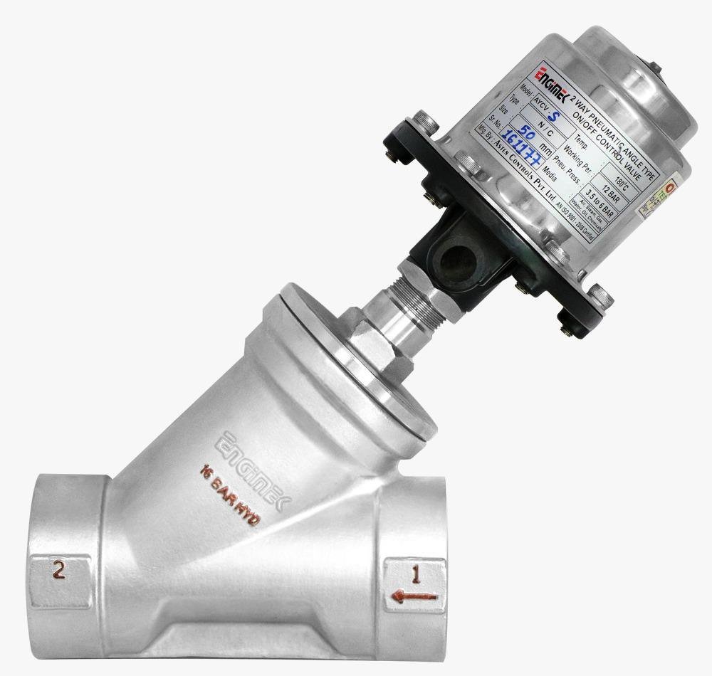 ENGIMEK Stainless Steel Screwed End Y Type Control Valve, Model Name/Number: Eycv