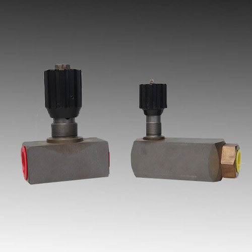 Silver upto 500 Bar High Pressure In Line Flow Control Valves, Size: 1/4 BSP to 2 BSP