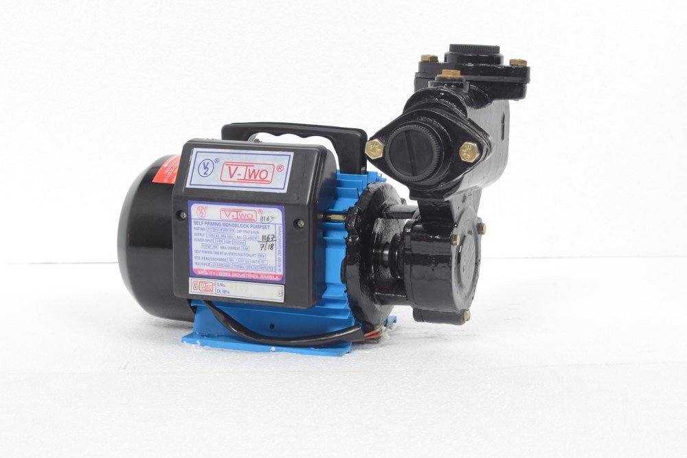 V-Two 15 to 50 m 0.5HP Self Priming Monoblock Pump, 2880, Warranty: 12 months