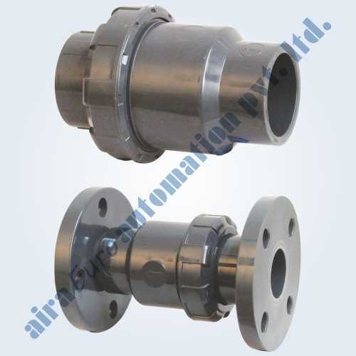 UPVC Ball Check Valves Socket Weld / Flanged