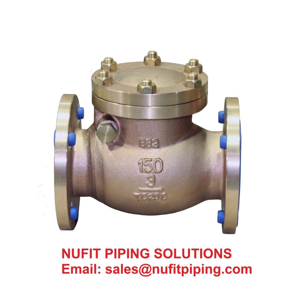 Nickel Aluminium Bronze UNS C95800 Check Valve Flanged, Valve Size: more than 8.0 inch