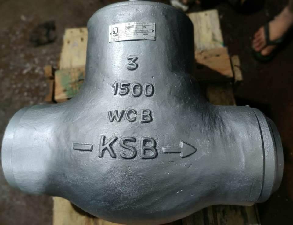 Cast steel, stainless steel 1500 Class Ksb Check Valve Butt Weld 2 to 24 inch