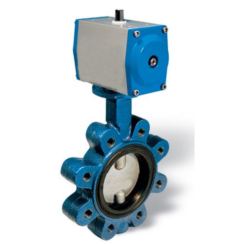 Mild Steel Pneumatic Butterfly Valve