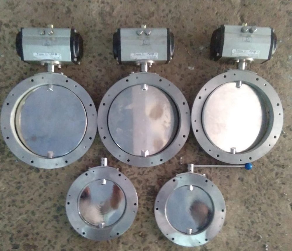 Actuated Pneumatic Butterfly Valve