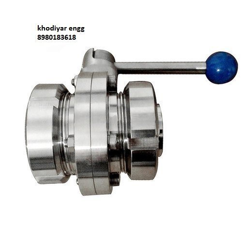 Dairy Butterfly Valves With SMS Union