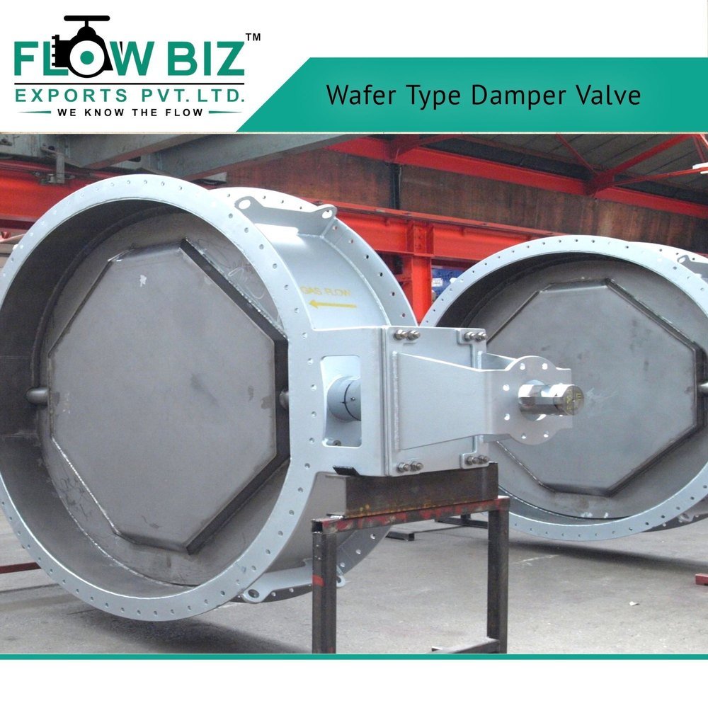 8 Kg/Cm2 Stainless Steel Wafer Type Damper Valve, Size: 10 Inch