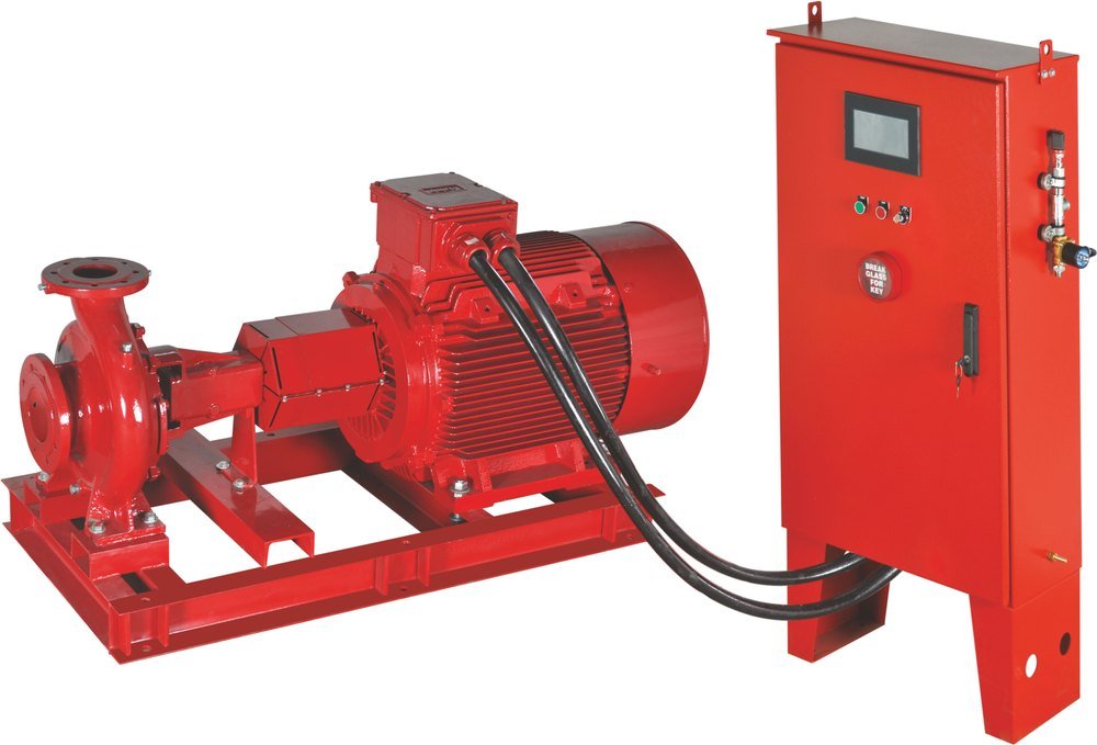 Mild Steel Three Phase Monoblock Electric Driven Pump, Max Flow Rate: 7500 lpm