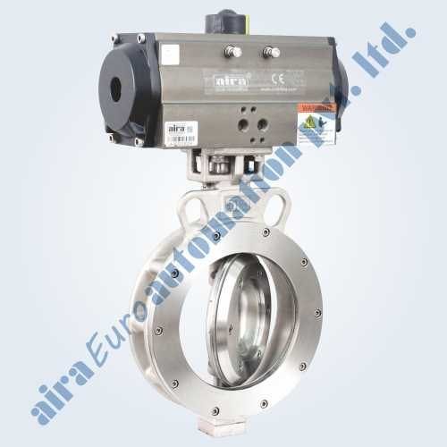 Pneumatic Triple Eccentric Off Set Disc Wafer Type Butterfly Valve