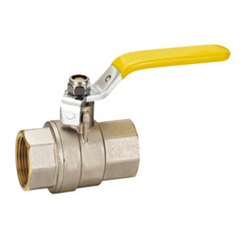 Long Body & Star Handle Brass Gas Ball Valve, Full Flow