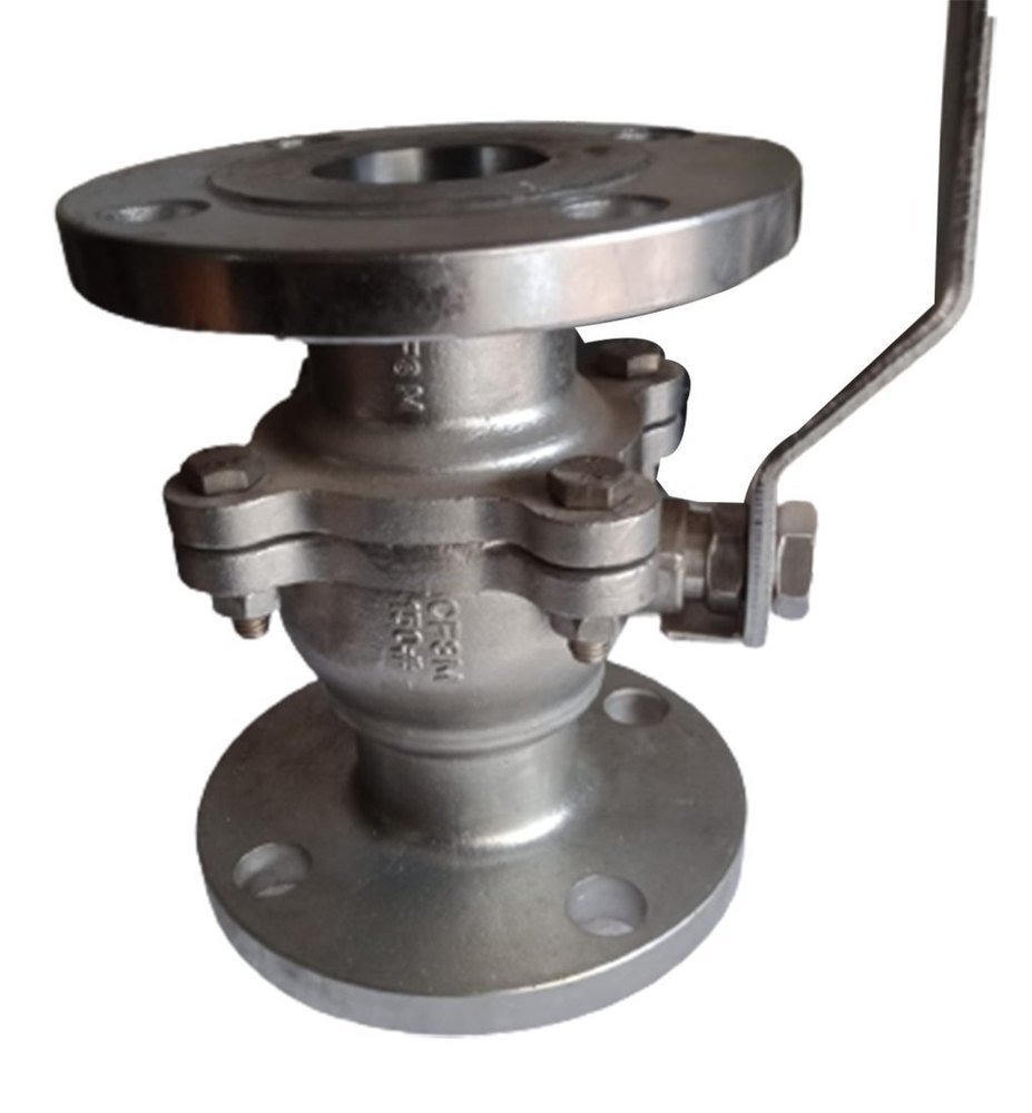 Valve High Pressure Stainless Steel Two Piece Flanged End, For Industrial, Size: 50mm