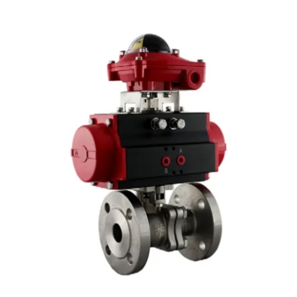 Pneumatic Actuator Operated Ball Valve, 24VDC, 230VAC