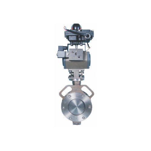 Pneumatic Rotary Operated Spherical Disc Butterfly Valve