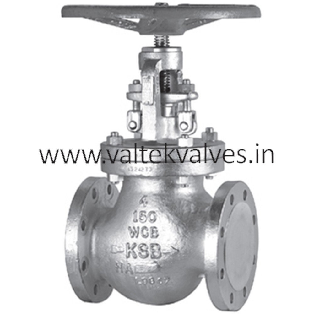 Bolted Bonnet KSB Cast Globe Valve, For Industrial, Size: 2 - 10