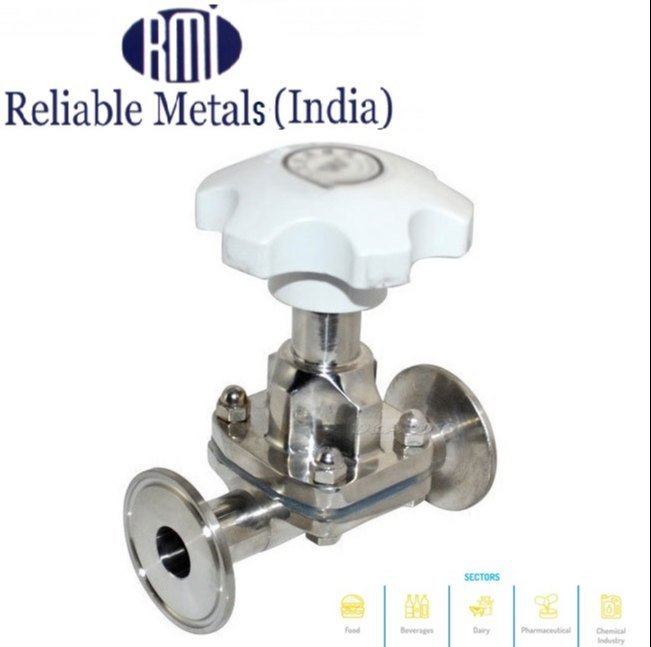 Stainless Steel 316L Tc Diaphragm Valve, Model Name/Number: RMI-DV08346, Size: 1 To 3