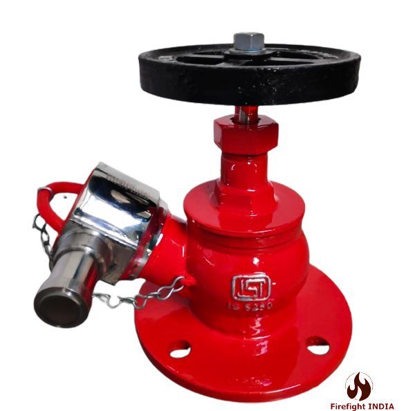 SS Single Headed Hydrant Valve ISI Marked Stainless Steel 160 PCD, For Fire Safety, Size: 63mm