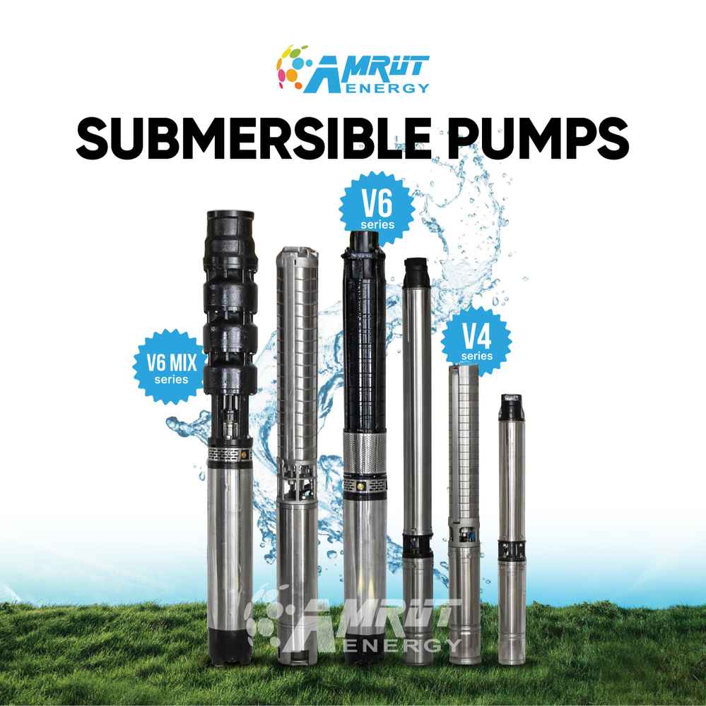 AC 7.5 Hp Amrut Energy Submersible Pumps