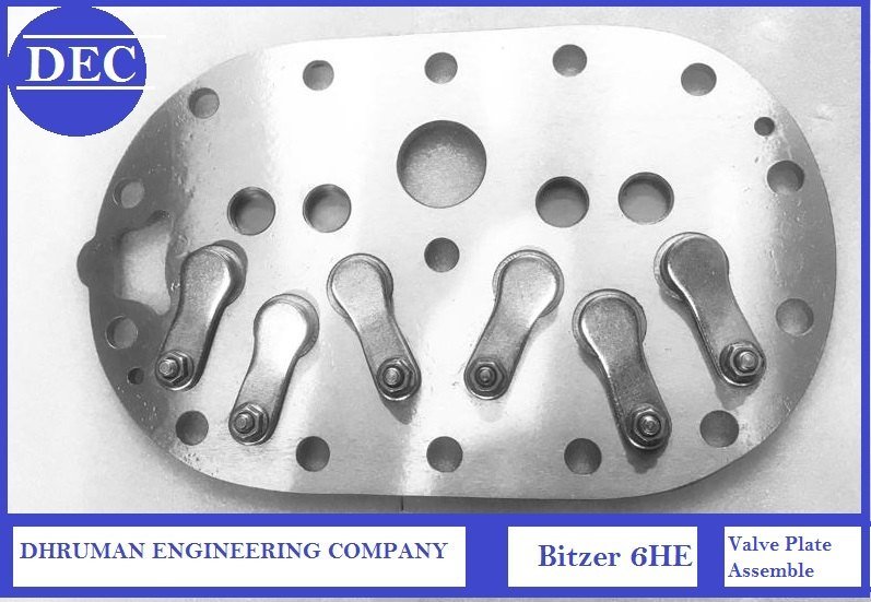 Reciprocating Compressor Bitzer 6 HE Valve Plate Assembly, Air Compressor Model: 6he, Size/Dimension: Standard