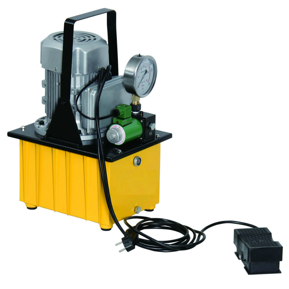 RMT Yellow Electric Powered Hydraulic Pumps, Oil Tank Capacity: 8 Liters, Automation Grade: Semi-Automatic