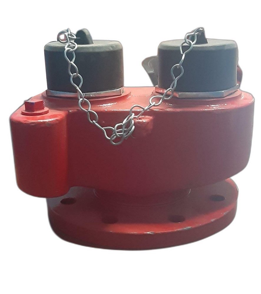 Cast Iron 2 Way Breeching Inlet Valve, For Fire Safety, Size: 100 mm