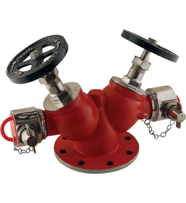 ISI Double Headed Hydrant Valve - SS 316, Model Name/Number: DHHVSS316