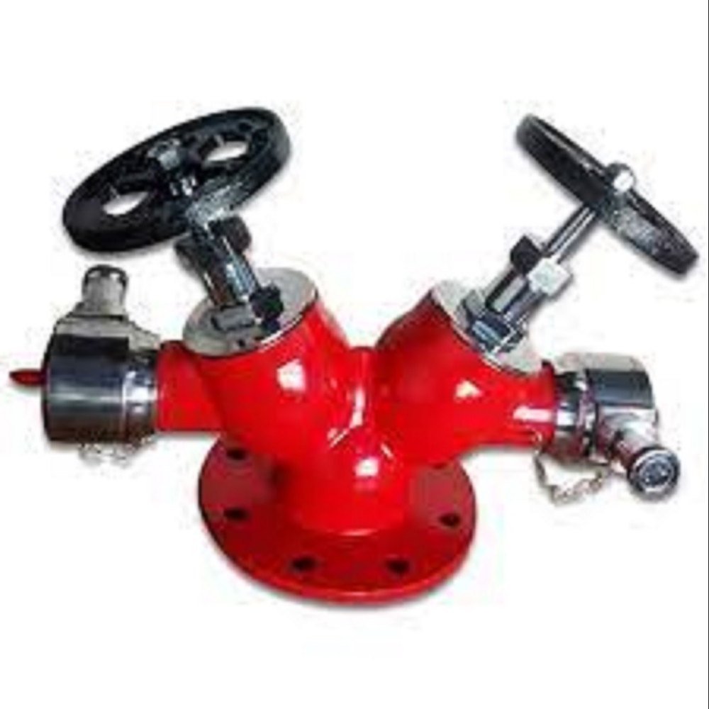 Stainless Steel Double Hydrant Valve, For Fire And Safety Work