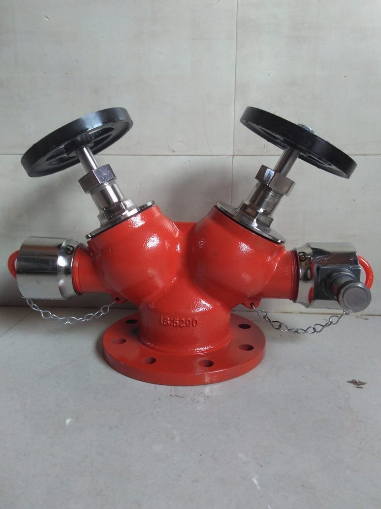 Stainless Steel Double Headed Fire Hydrant Valve