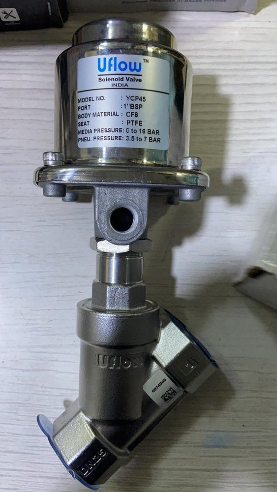 Stainless Steel Pneumatic Angle Seat Valve