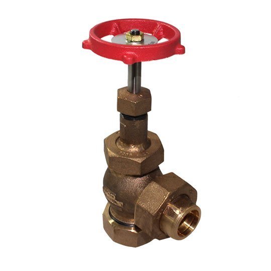 Bronze 400 Lb Angle Valve, Softseat, Union End, Navsea Dwg 803-4384536