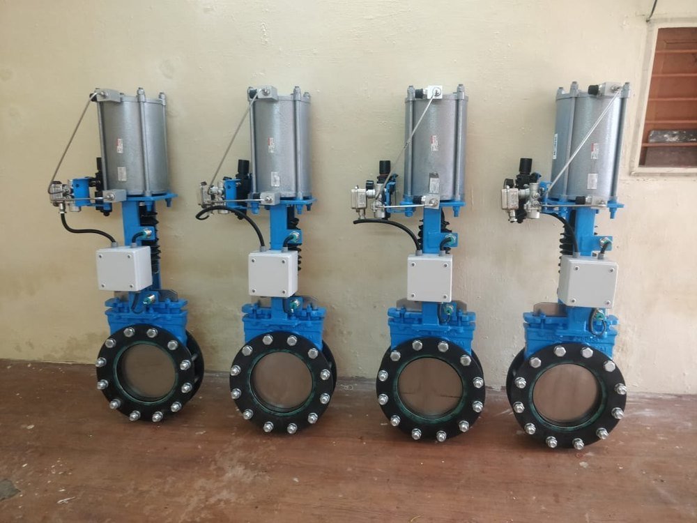 WCB/CF8/CF8M/CF3M Pn10/16, 150 Class/300 Class Electric Knife Gate Valve, For Industrial