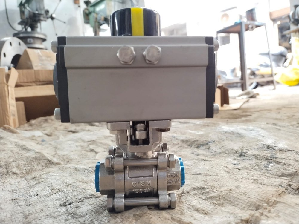 Stainless Steel 2.5inch Three Piece Ball Valve, Size: 15MM