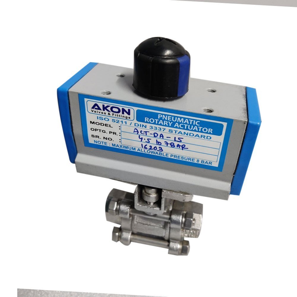 Ball Mild Steel Akon Pneumatic Rotary Actuator, For Air, Model Name/Number: ACT-OA-15