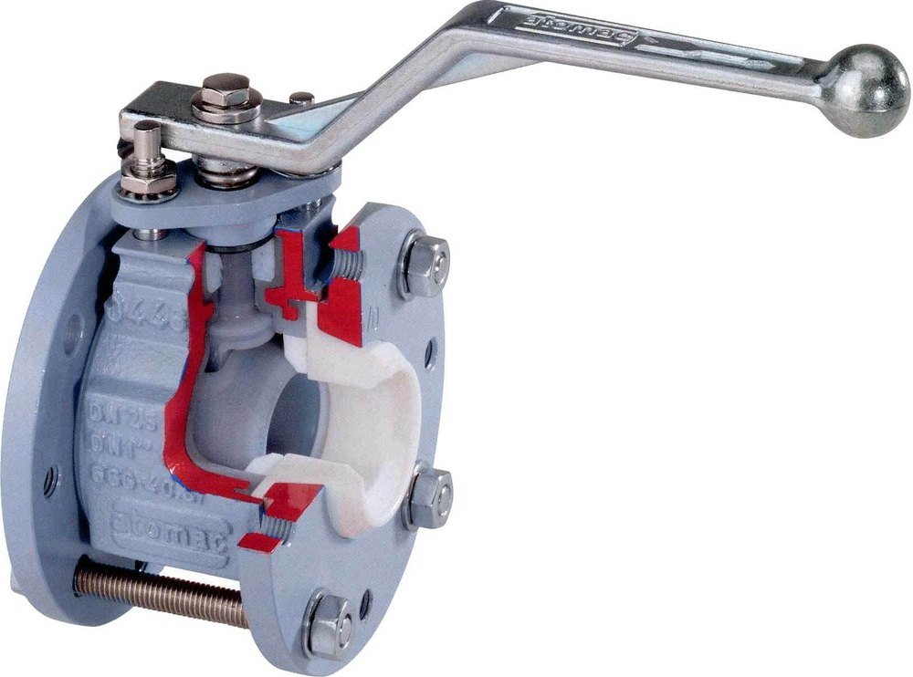 Polycoat FEP Lined Ball Valve, Size: 1/2\'\' To 6\'\', Model: Handle Operated