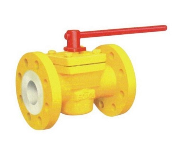 Medium Pressure Teflon Sleeve Plug Valve, For Industrial, Size: 2 To 10