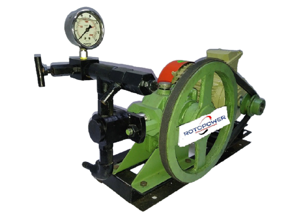 ROTOPOWER Reciprocating Hydro Pressure Test Pump 500 BAR, For Industrial, Model Name/Number: HT-500M