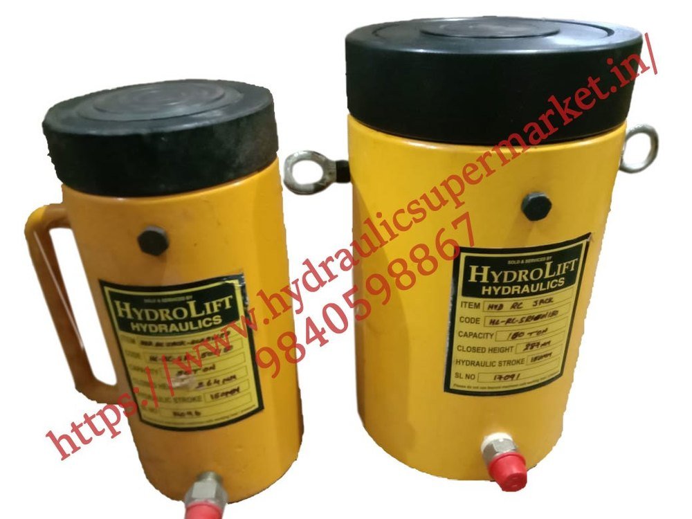 Mild Steel Hydrolift Hydraulic RC Jack - Screwed Ram / Spring Return, For Industrial, Capacity: 41-100 Ton