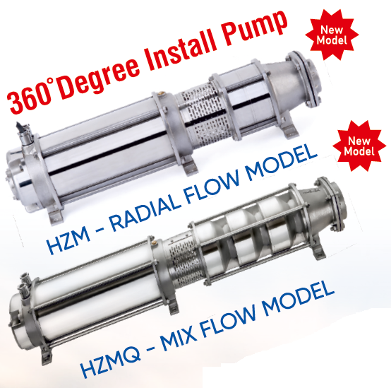 5 HP - 60 HP Radial Flow Submersible Pumps