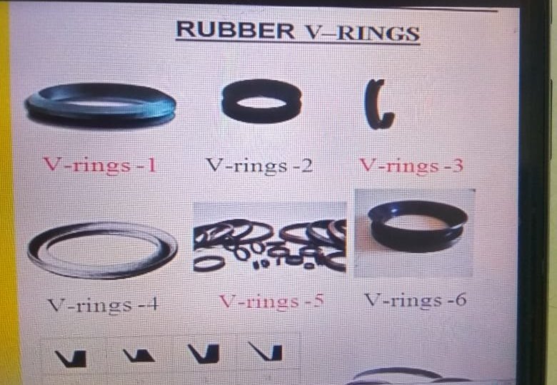 V Ring Rubber Seals, Size: As Rqd