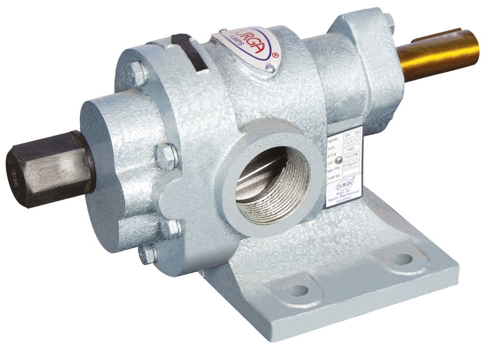 Ci 15 meter Durga Rotary Gear Pump, 3 HP, Max Flow Rate: 350 Lpm