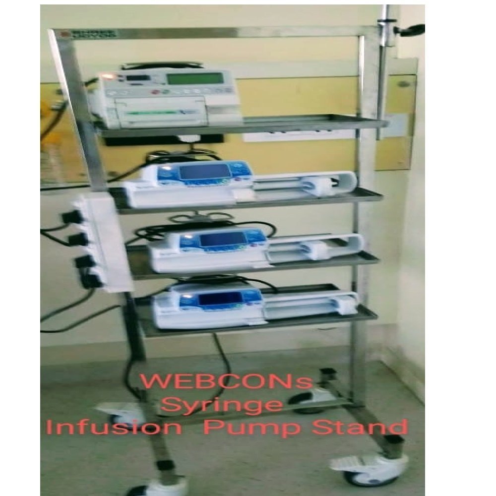 Webcon Biomedical Syringe Pump Trolley, For Hospital