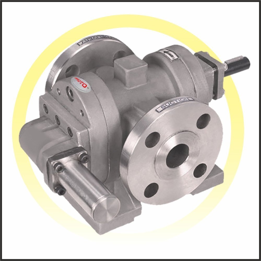 AMROTO 3 Phase SS Twin Gear Pump, AC Powered, 2050 Lpm