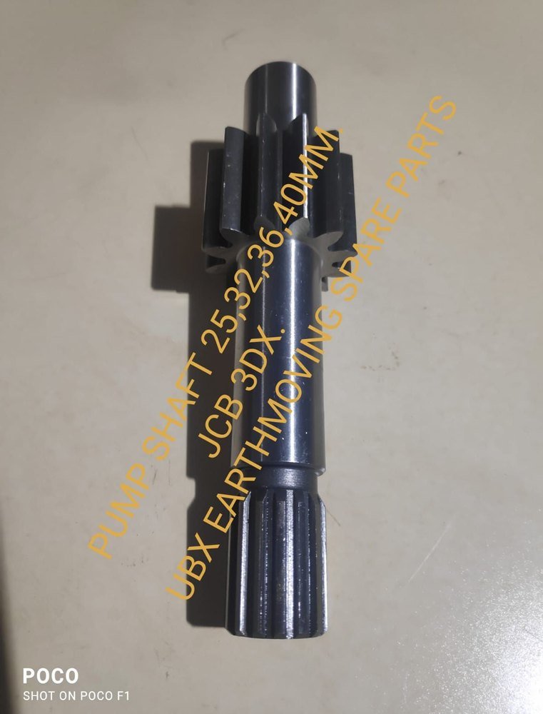 Alloy Steel Hydraulic Pump Shaft 25mm JCB 3DX