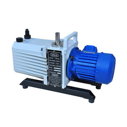 Saga Single Stage & Double Stage Oil Lubricated Vacuum Pump, Max Flow Rate: 5000 Lpm