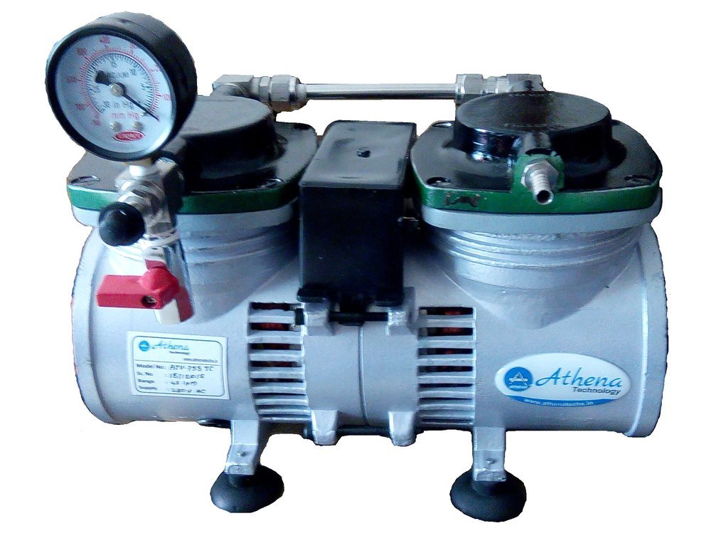 Athena Double Oil Free Vacuum Pump, Max Flow Rate: 15-75 LPM