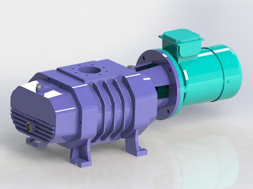 Three Phase Double Stage Vacuum Booster For Industrial, Max Flow Rate: 260m3/hour