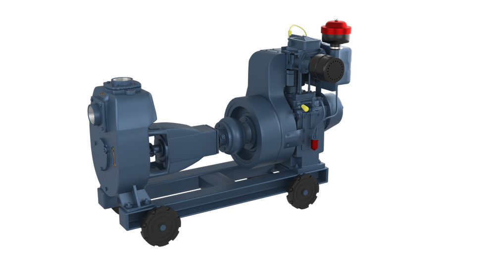 8-32 HP Engine Coupled Mud Pump