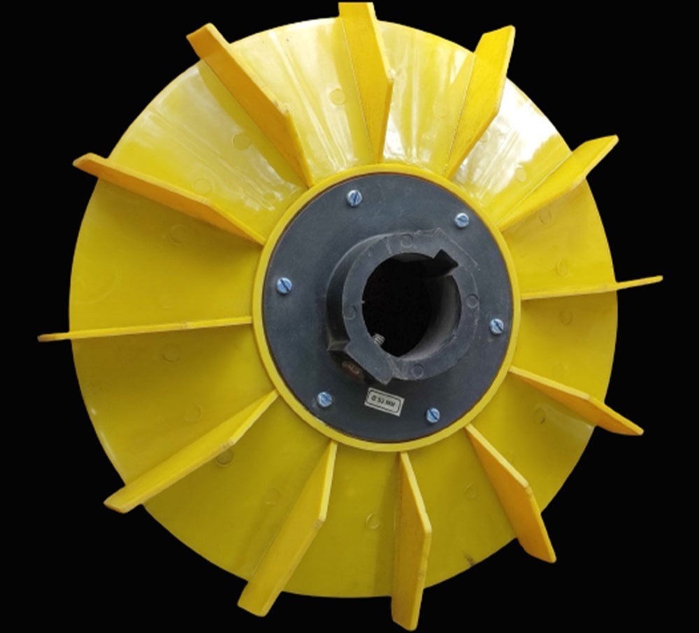 PVC Yellow Electric Motor Water Pump Impeller, Size: 52mm