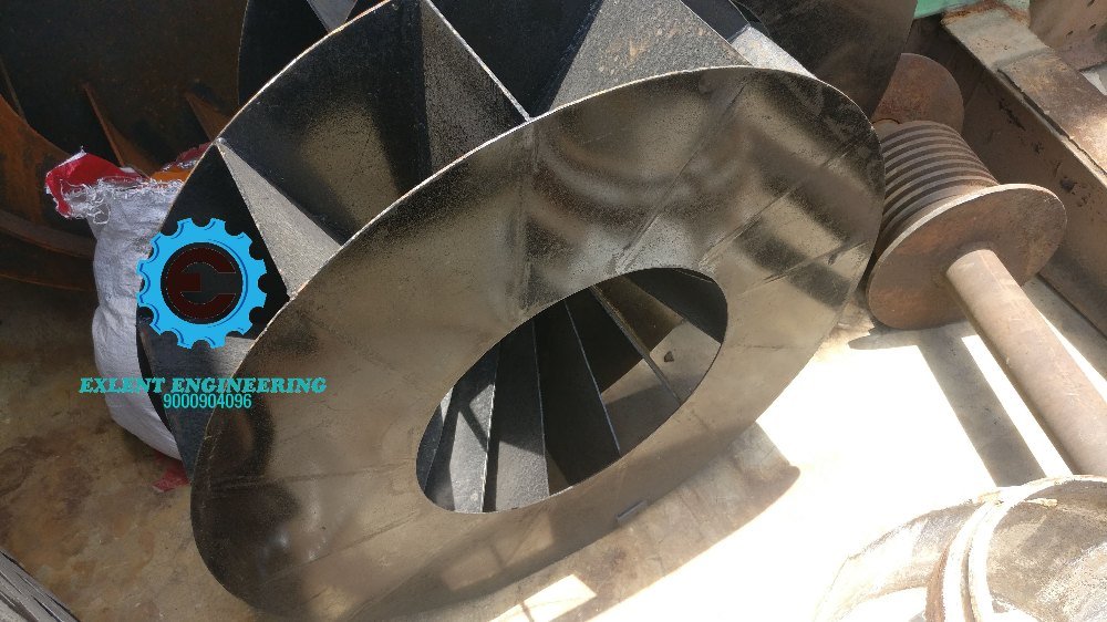 Mild Steel Closed Radial Blade Impeller, For Industrial, Single-suction