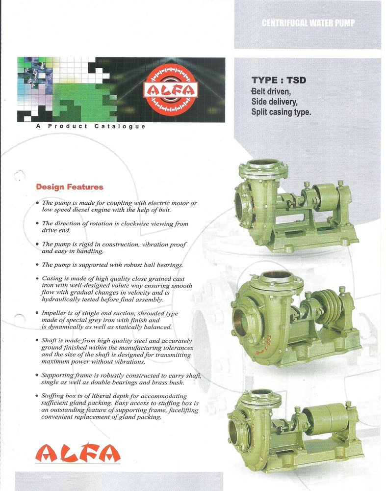 Cast Iron 3.5 hp to 10 hp ALFA Brand Centrifugal Pump